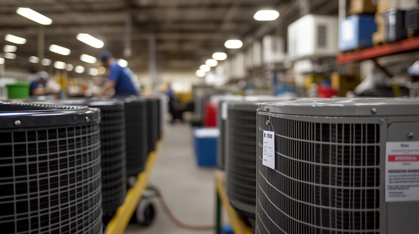 Warehouse HVAC equipment and air conditioning units